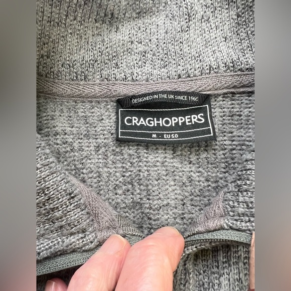 CRAGHOPPERS Men’s gray 1/4 zip pullover sweater size M. - Picture 11 of 15